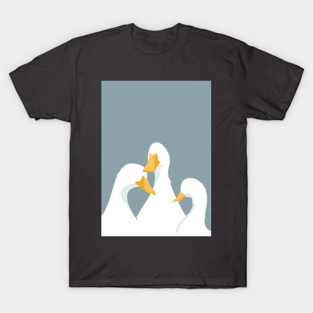 Blue Duck Family T-Shirt by giantplayful